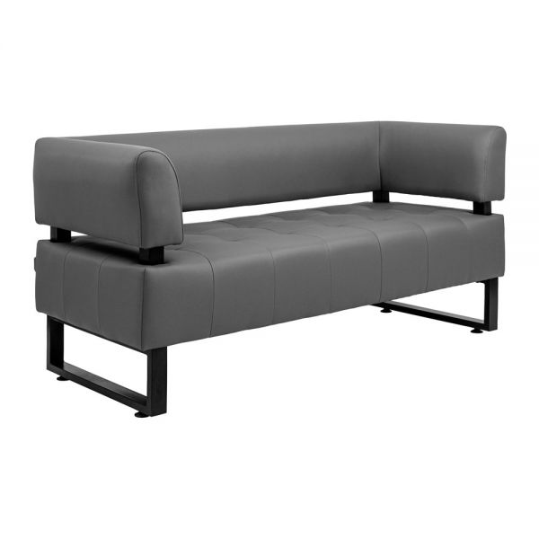 Диван Richman Офіс Подвійний зі спинкою і підлокітниками на металокаркасі Флай 2233