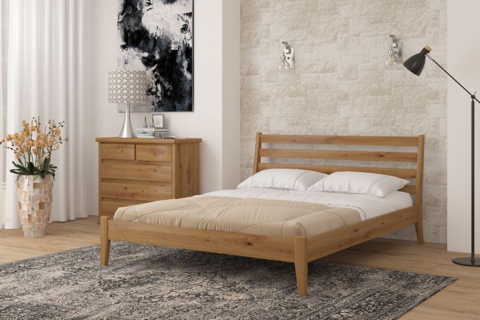 Двоспальне ліжко Mebigrand Челсі Горіх світлий 140х200 см (DMBG-1974) Двоспальне ліжко Mebigrand Челсі Горіх світлий 140х200 см (DMBG-1974)