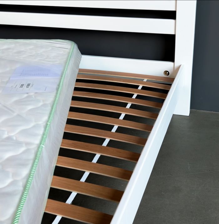 Двоспальне ліжко Mebigrand Колумбія 140х200 см Білий (DMBG-2714) Двоспальне ліжко Mebigrand Колумбія 140х200 см Білий (DMBG-2714)