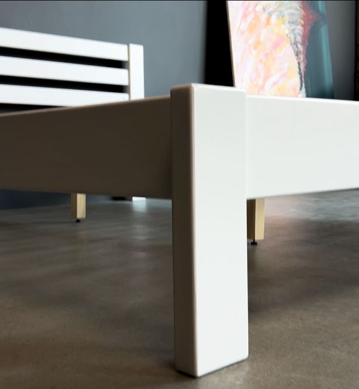 Двоспальне ліжко Mebigrand Колумбія 140х200 см Білий (DMBG-2714) Двоспальне ліжко Mebigrand Колумбія 140х200 см Білий (DMBG-2714)