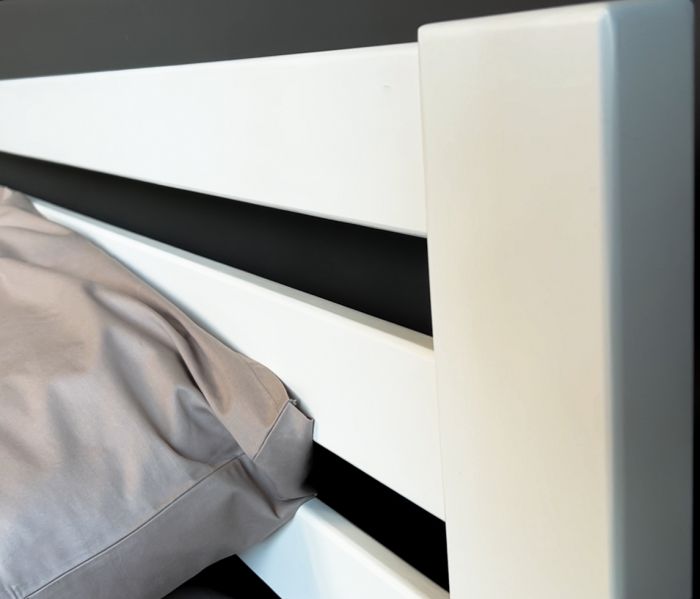 Двоспальне ліжко Mebigrand Колумбія 140х200 см Білий (DMBG-2714) Двоспальне ліжко Mebigrand Колумбія 140х200 см Білий (DMBG-2714)