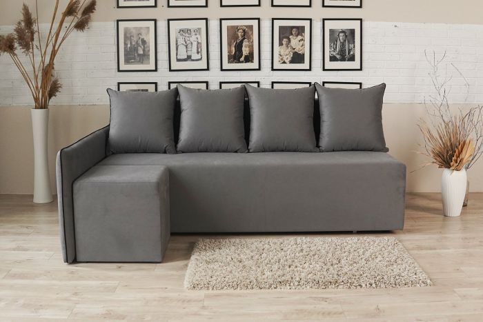 Кутовий диван ортопедичний iSmart MORRO Maxi єврокнижка 205x149 см (матрац Light) бежевий Laura 5