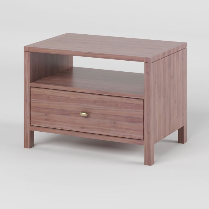 Тумба приліжкова з дерева Mebigrand Детройт 60х44х40 см Горіх лісовий (MBG-21390) Тумба приліжкова з дерева Mebigrand Детройт 60х44х40 см Горіх лісовий (MBG-21390)