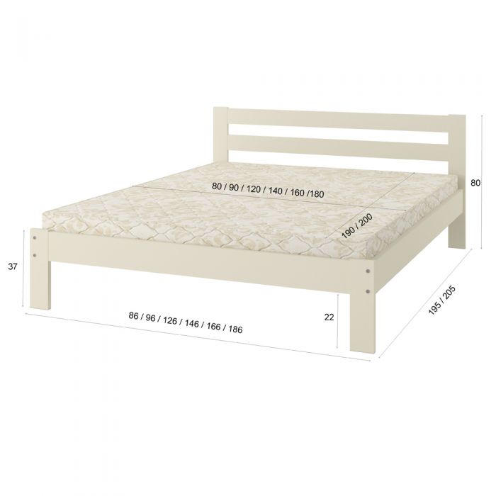 Полуторне дерев'яне ліжко Mebigrand Баварія Венге 120х200 см (MBG-14771) Полуторне дерев'яне ліжко Mebigrand Баварія Венге 120х200 см (MBG-14771)