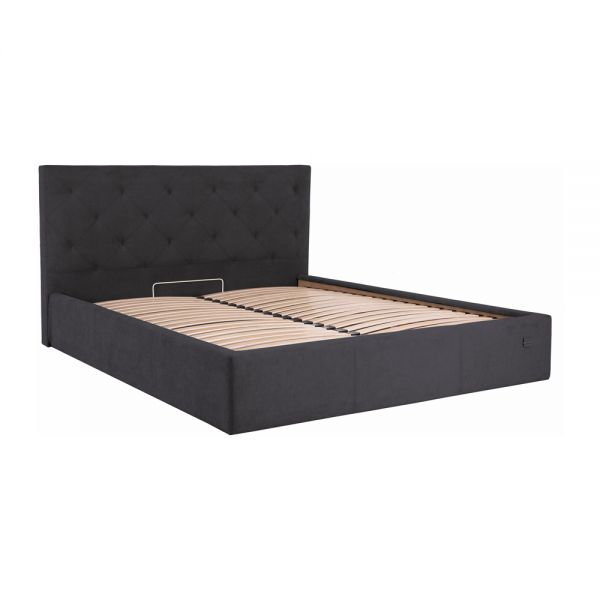 Ліжко Richman Бристоль 160 х 200 Комфорт Місті ДК Грей