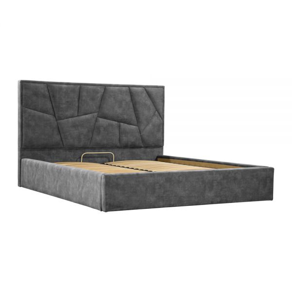 Ліжко Richman Мега 160 х 200 Комфорт Болзано Дарк Грей